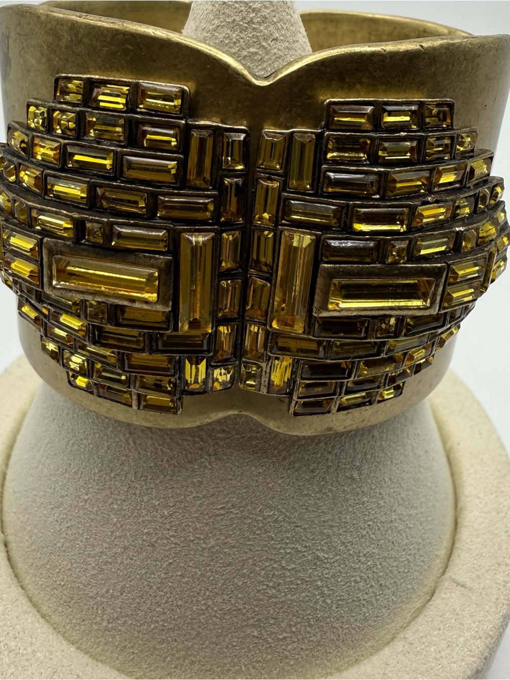 Atelier Swarovski Fluid Azzurro Wide Crystal Cuff Bracelet